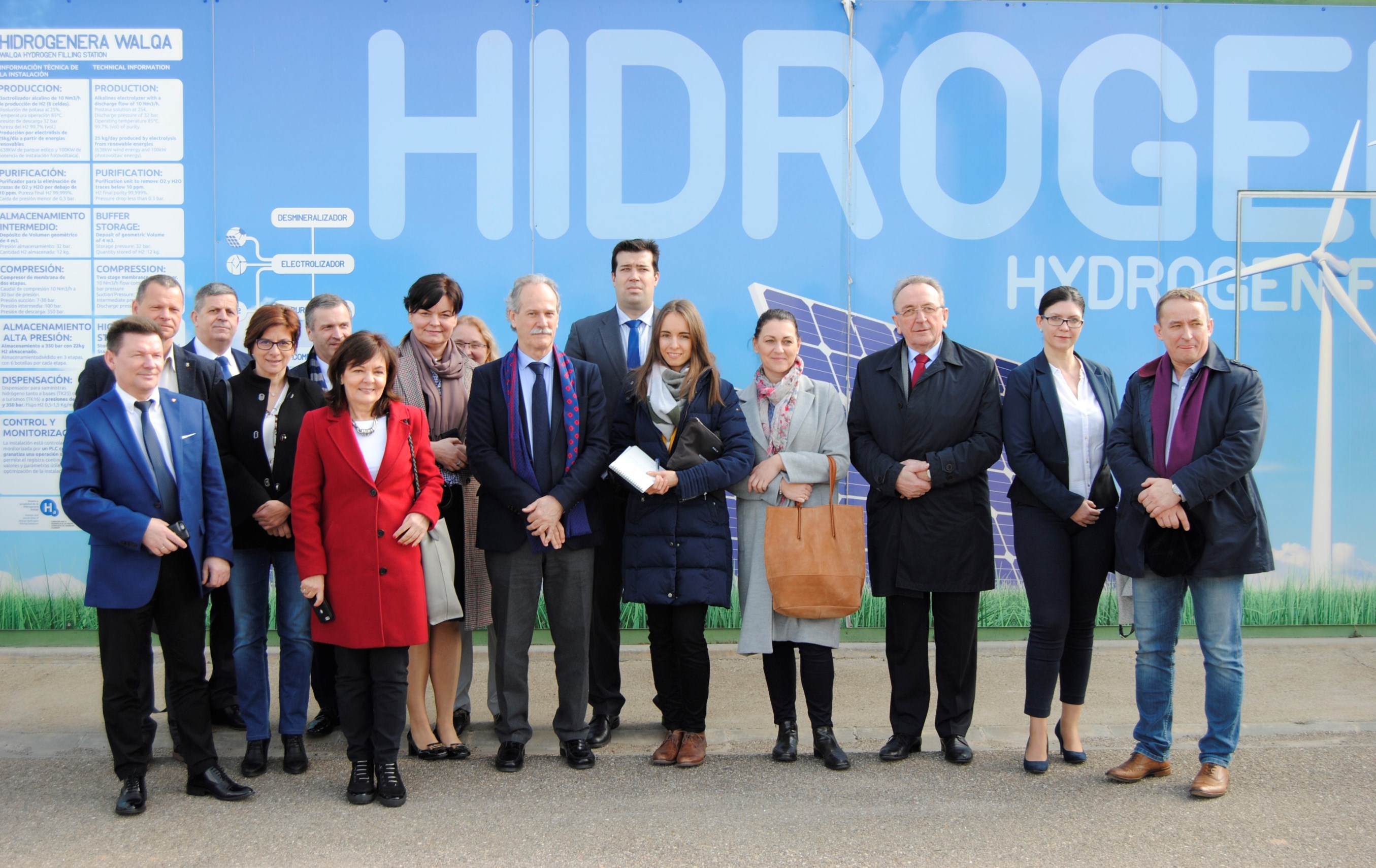 A delegation from the Polish region of Wielkopolska visits the Aragon Hydrogen Foundation and various community companies during this week