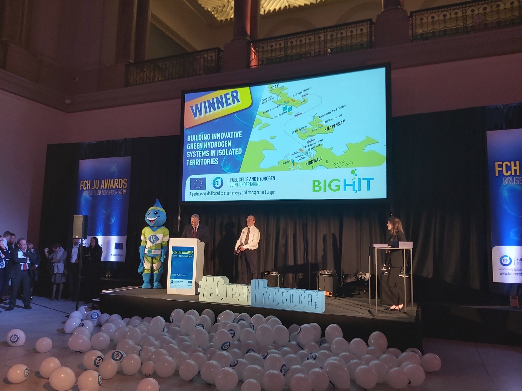 El proyecto BIG HIT que coordina la Fundación Hidrógeno Aragón, premiado como iniciativa emblemática en el principal encuentro europeo del sector que se celebra en Bruselas