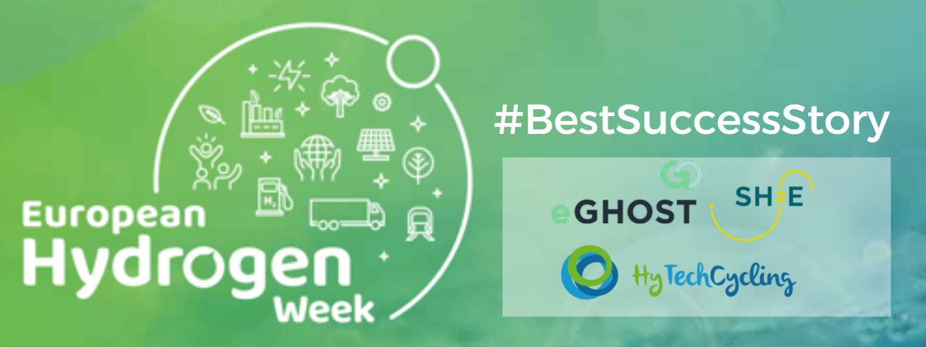 eGHOST, SH2E y HyTechCycling obtienen el Premio ‘Hydrogen Week’ a Mejor Historia de Éxito