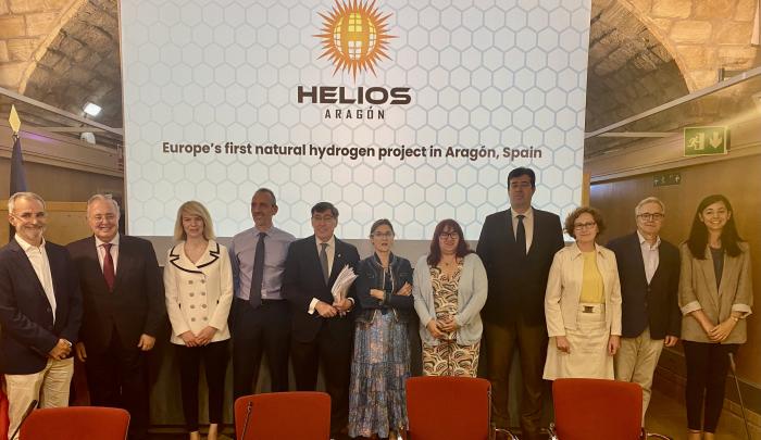 We attended the presentation of the Monzón Natural Hydrogen project.