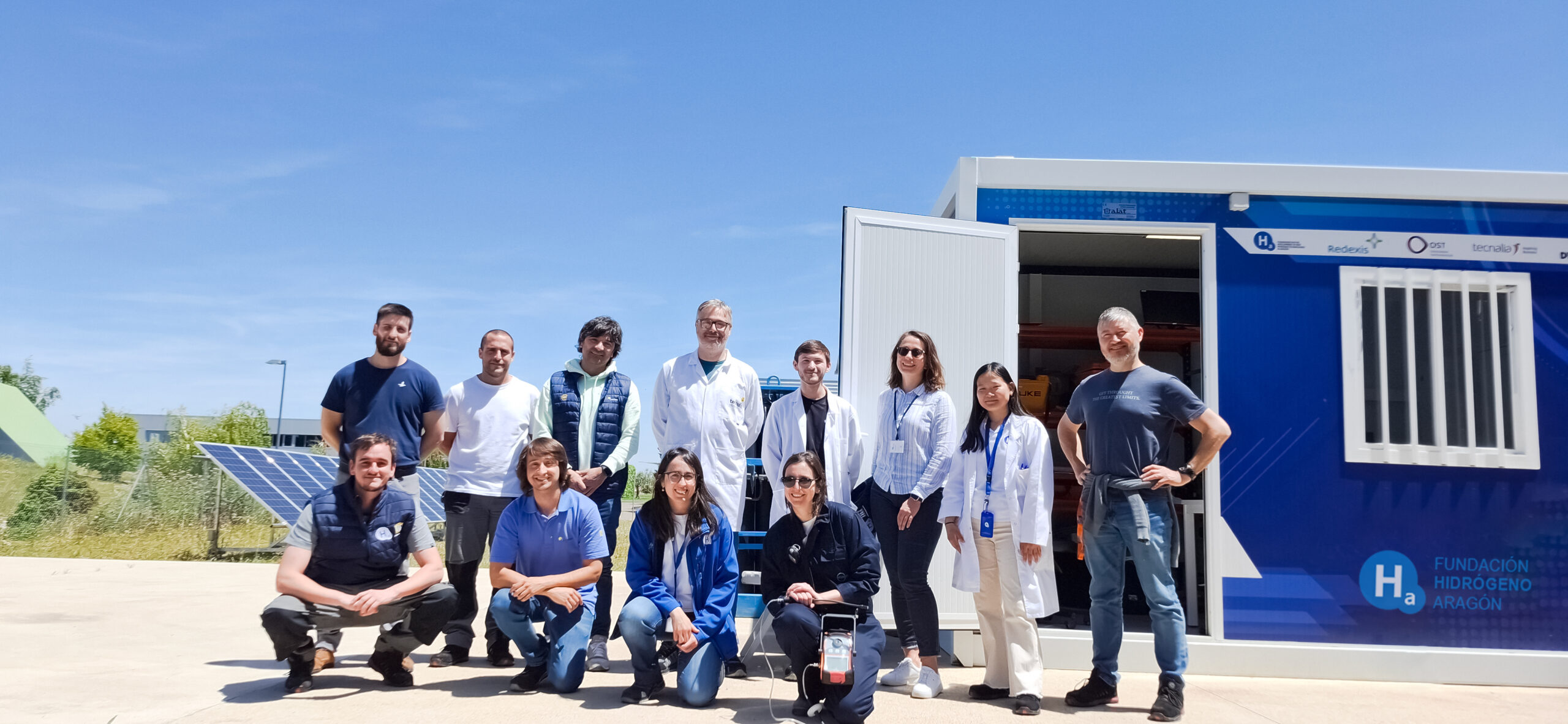 Ensayos con sensores de fibra óptica en Fundación Hidrógeno Aragón