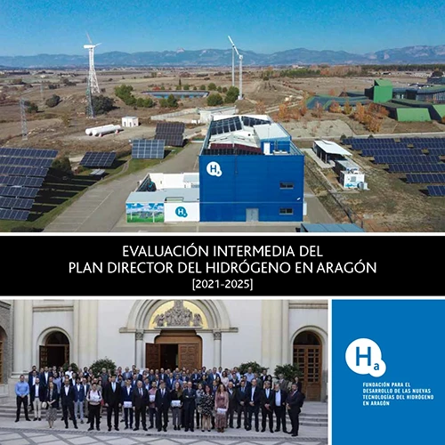 Portada Evaluación intermedia del plan director del hidrógeno en Aragón 2021-2025