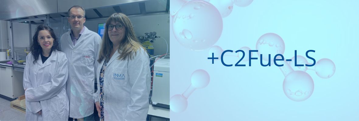 Investigadores de FHA y INMA-CSIC en laboratorio para proyecto de combustibles sintéticos hidrógeno ahorro energético