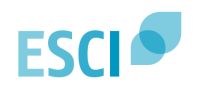 Logo oficial European Science Communication Institute ESCI socio de comunicación y diseminación proyecto HiWhyV Fundación Hidrógeno Aragón