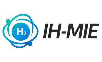 Logo del proyecto IH-MIE para la movilidad con hidrógeno en Europa, liderado por CTAG con participación de la Fundación Hidrógeno Aragón.