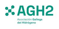 Logo de la Asociación Gallega del Hidrógeno (AGH2), socio estratégico del proyecto IH-MIE junto a la Fundación Hidrógeno Aragón.