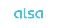 Logotipo oficial de ALSA, socio estratégico en movilidad con hidrógeno del proyecto europeo HY2MARKET y colaborador de la Fundación Hidrógeno Aragón
