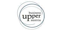 Logo de Business Upper Austria, agencia de innovación y socio estratégico del proyecto HY2MARKET para el desarrollo industrial del hidrógeno en colaboración con la Fundación Hidrógeno Aragón