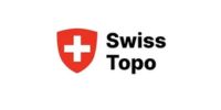 Logo oficial de swisstopo, socio de topografía y monitorización geodésica para el proyecto HyCavern de la Fundación Hidrógeno Aragón.