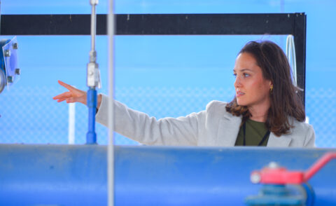 Investigadoras de la Fundación Hidrógeno Aragón celebrando el Día Internacional de la Mujer y la Niña en la Ciencia para promover las vocaciones STEM en el sector del hidrógeno renovable.