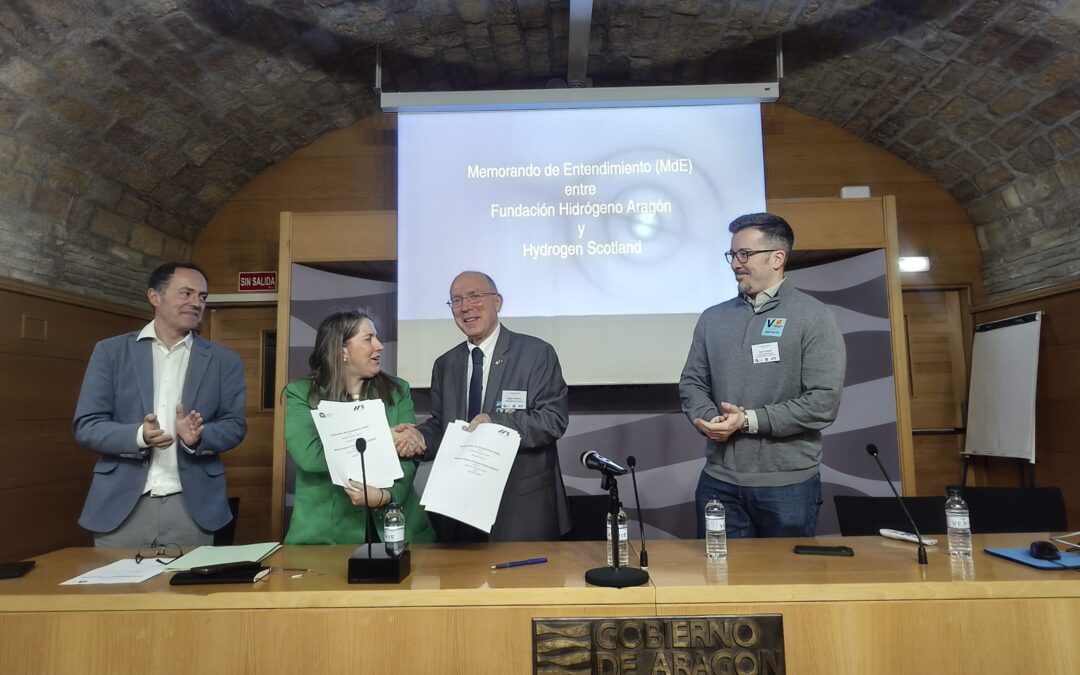 Aragón y Escocia renuevan su alianza estratégica para liderar el hidrógeno renovable