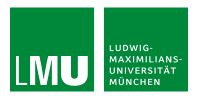 Logotipo de la Ludwig-Maximilians-Universität München (LMU), socio académico líder en el proyecto +C2FUELS para la investigación de procesos cuánticos y químicos en la producción de combustibles sintéticos junto a la Fundación Hidrógeno Aragón