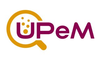 Logotipo oficial del proyecto UPeM: Medición de emisiones de PFAS en electrolizadores y pilas de combustible - Fundación Hidrógeno Aragón.